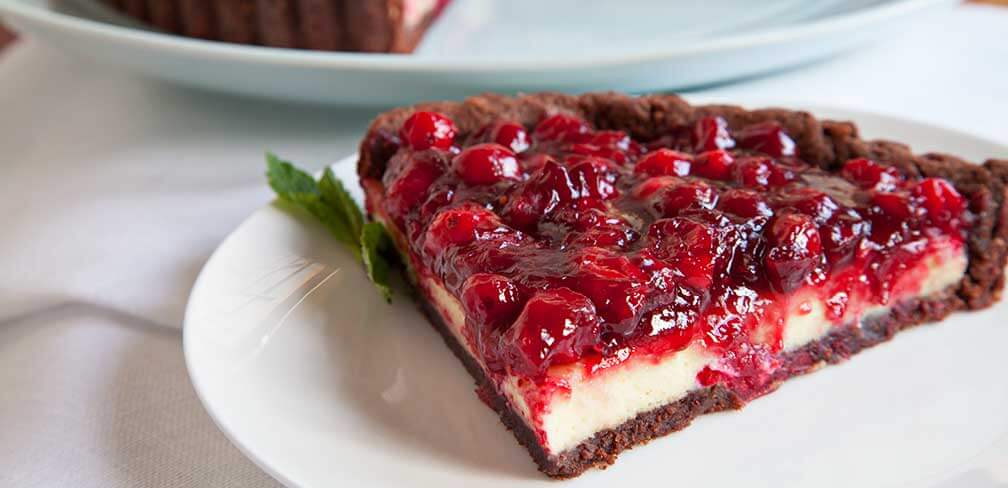 Almond Cream Cheese Tart with Cranberries