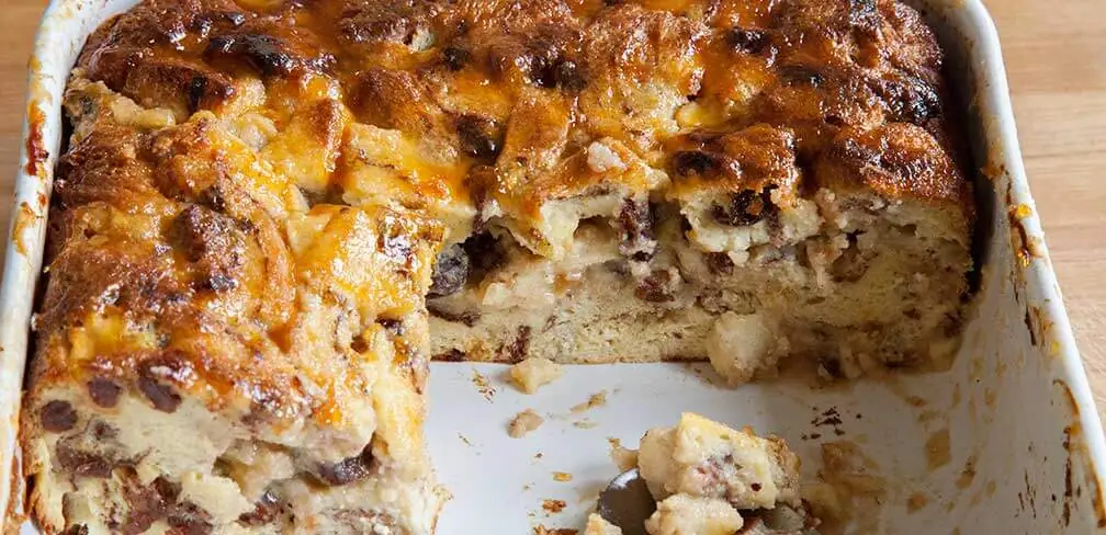 Apple Almond Bread Pudding