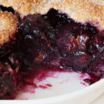 Blueberry Rhubarb Almond Pie