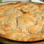 Crustless Apple Pie with Almond Topping