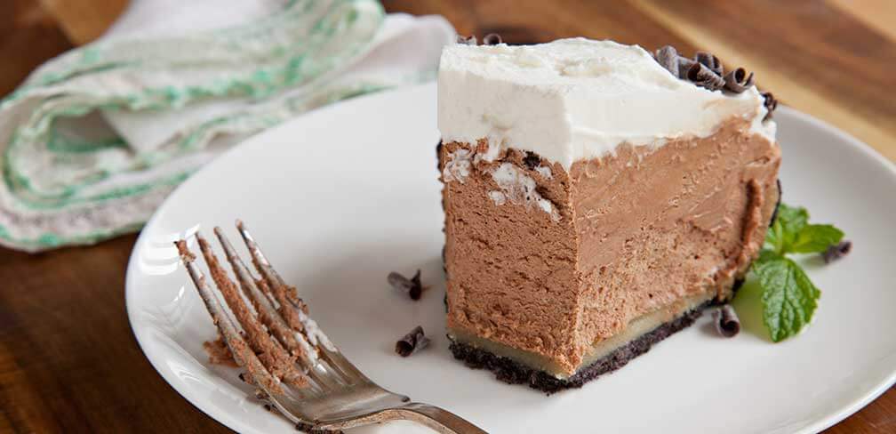 French Silk Pie with Almond Paste