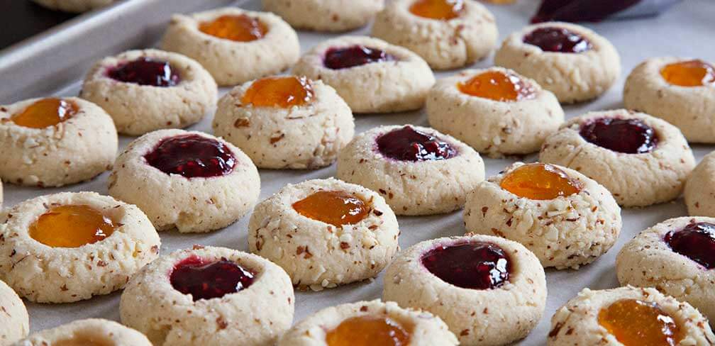 Almond Thumbprint Cookies