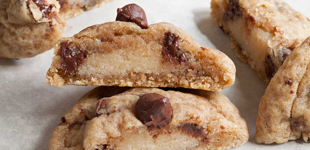 Gooey Middle Chocolate Chip Cookies