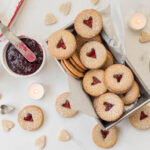 Raspberry Almond Sandwich Cookies