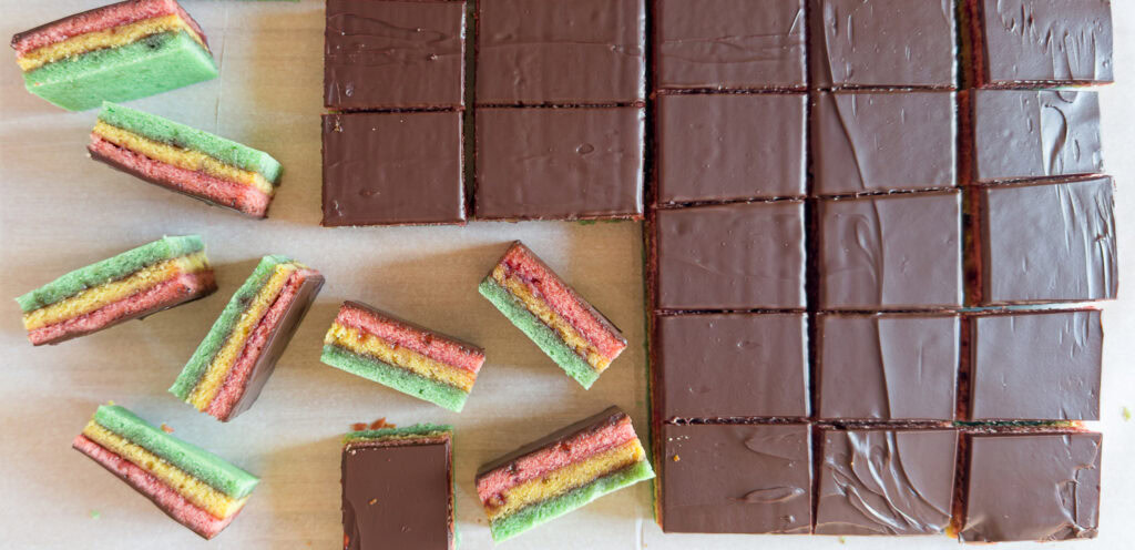 Tri-Color Almond Cookies (Italian Rainbow Cookies)