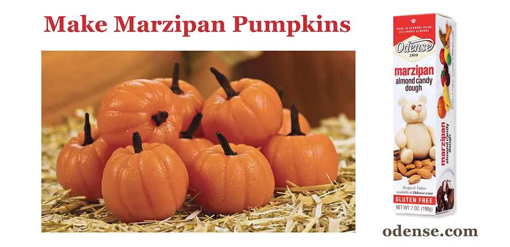 Make Marzipan Pumpkins