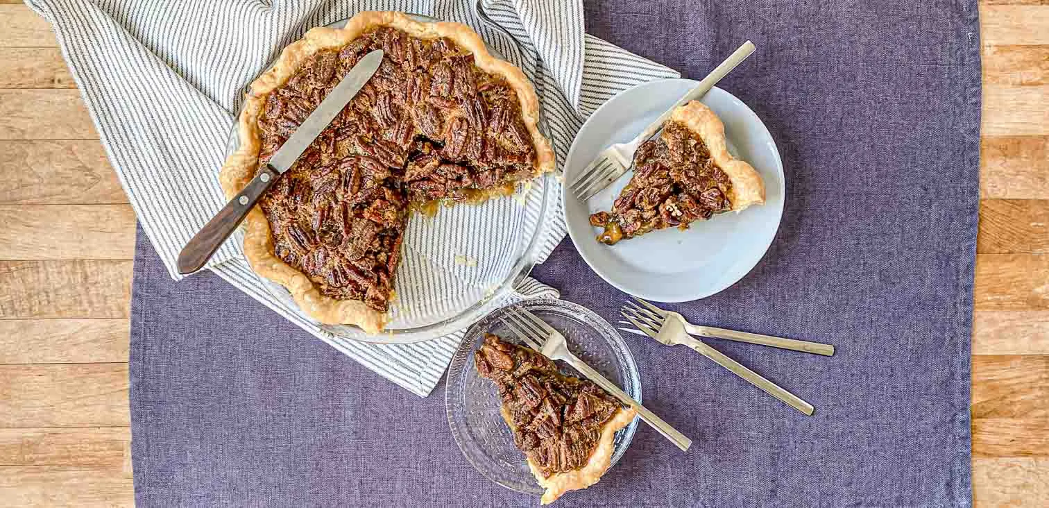 Pecan Pie with Almond Paste