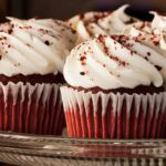 Almond Red Velvet Cupcakes